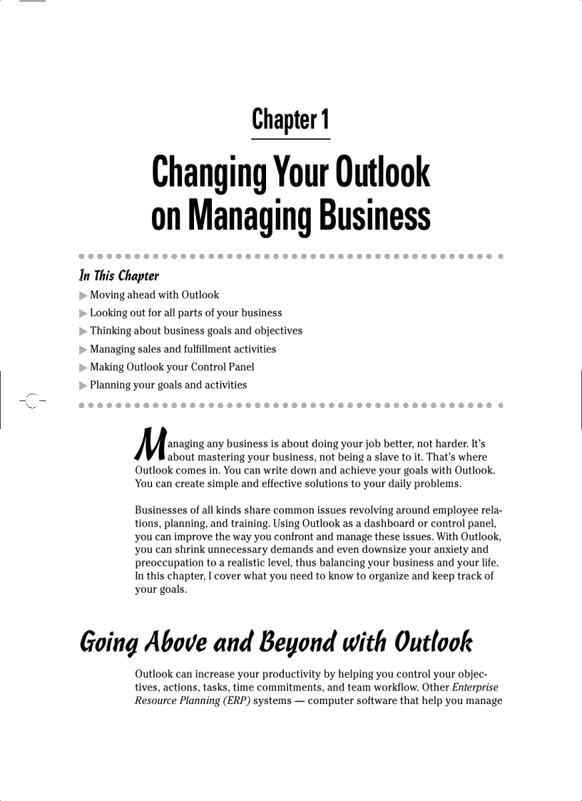 image for page Managing Your Business with Outlook 2003 For Dummies