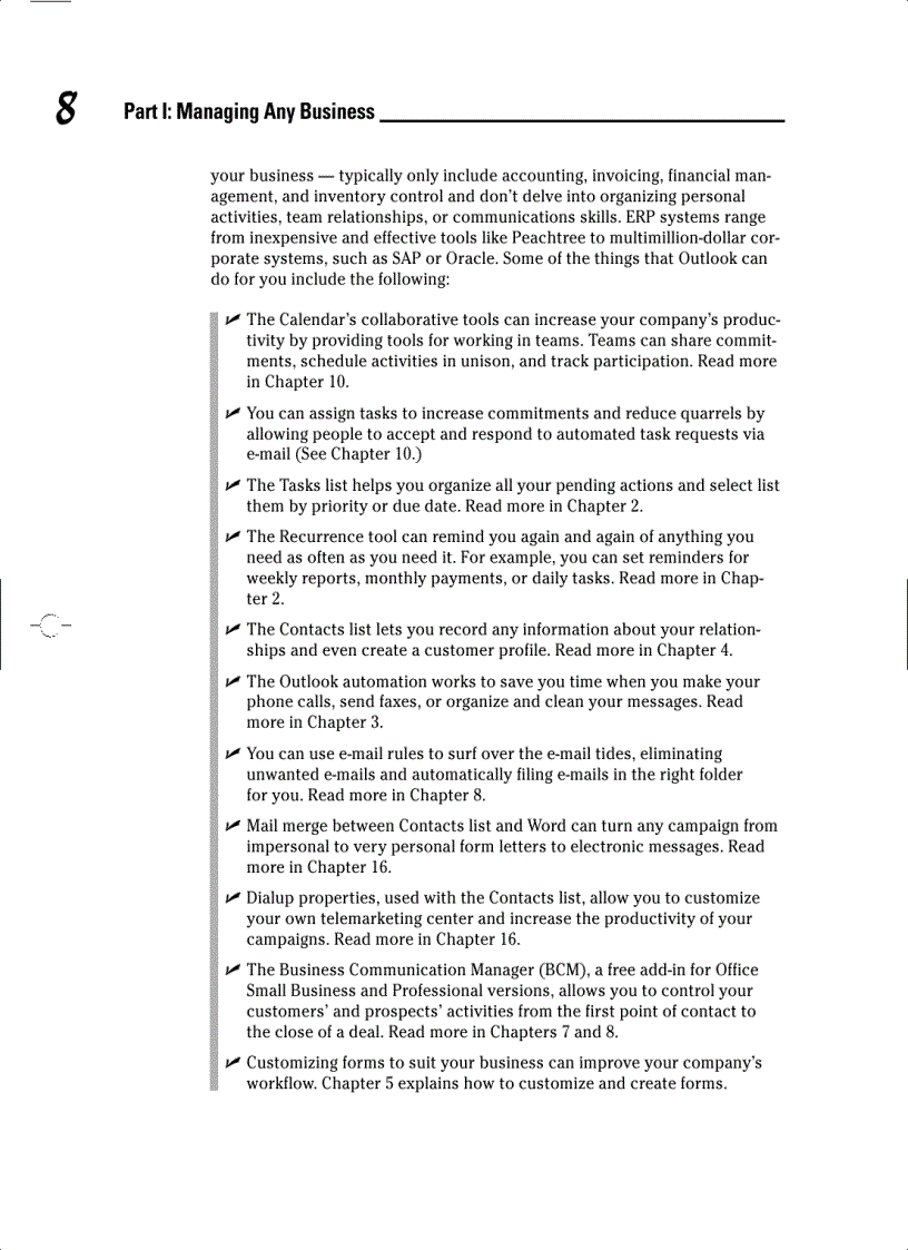 image for page Managing Your Business with Outlook 2003 For Dummies