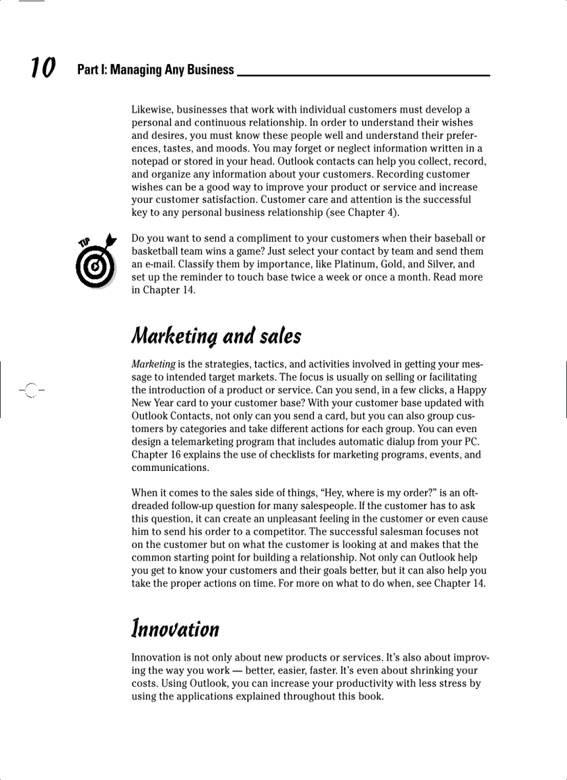 image for page Managing Your Business with Outlook 2003 For Dummies