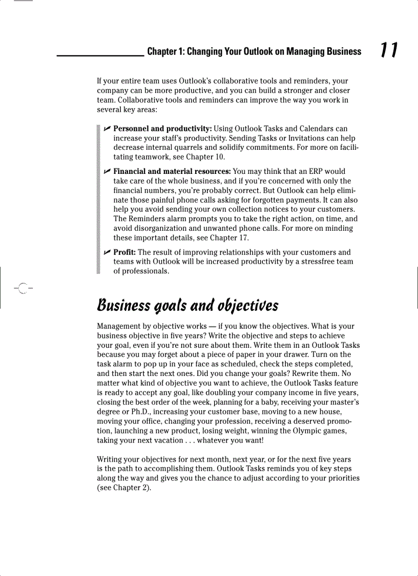 image for page Managing Your Business with Outlook 2003 For Dummies
