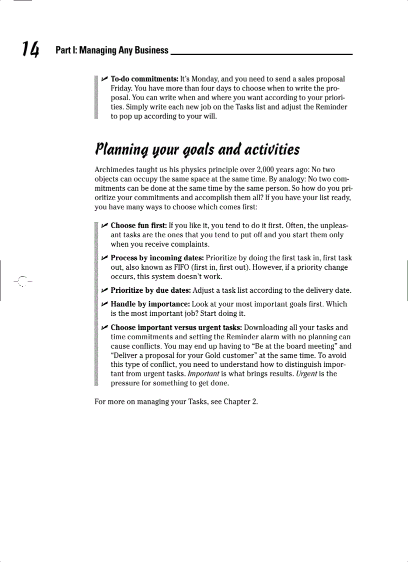 image for page Managing Your Business with Outlook 2003 For Dummies