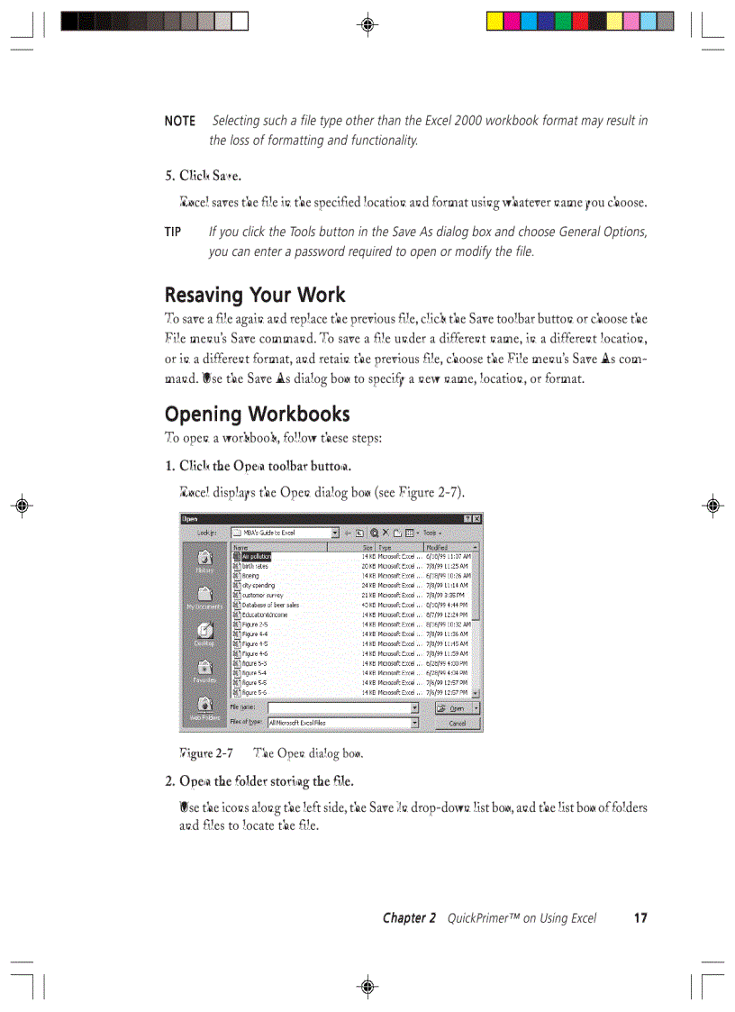 image for page MBA s Guide To Microsoft Excel 2000 The Essential Excel Reference For Business Professionals