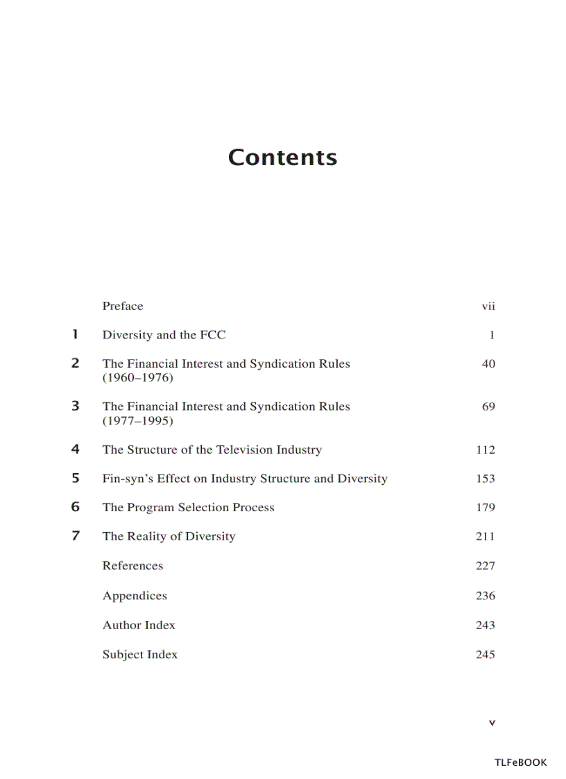 Media Diversity Economics Ownership and the Fcc