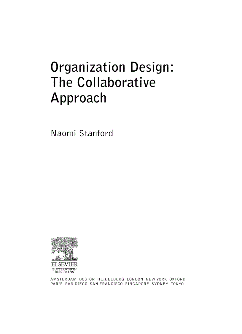 Organization Design The Collaborative Approach