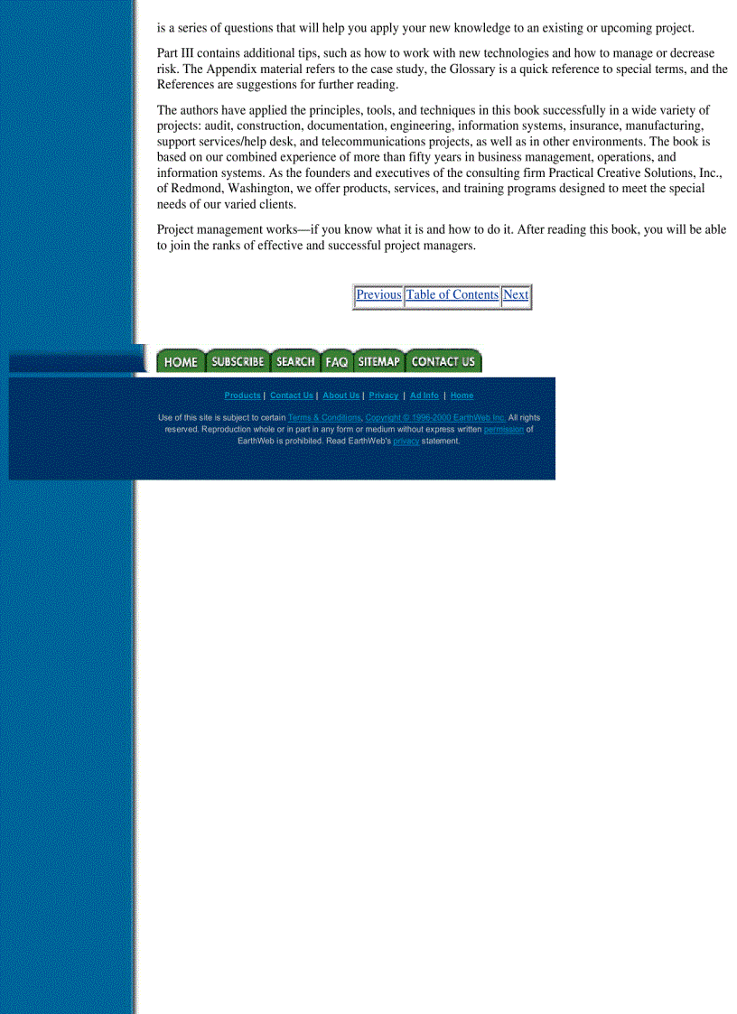 image for page Project Management Practitioner s Handbook