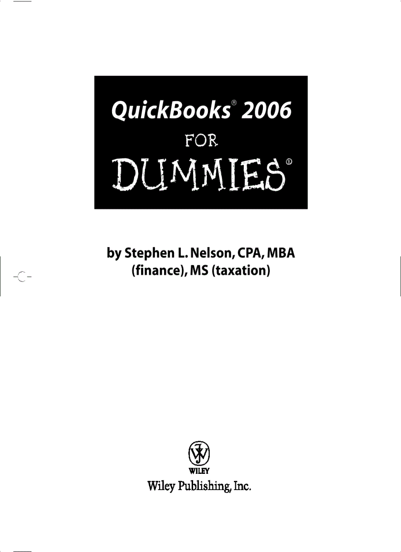 QuickBooks 2006 For Dummies
