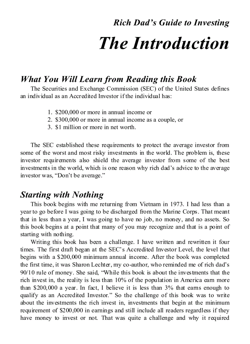 image for page Rich Dad s Guide to Investing Dạy con làm giàu tập 3