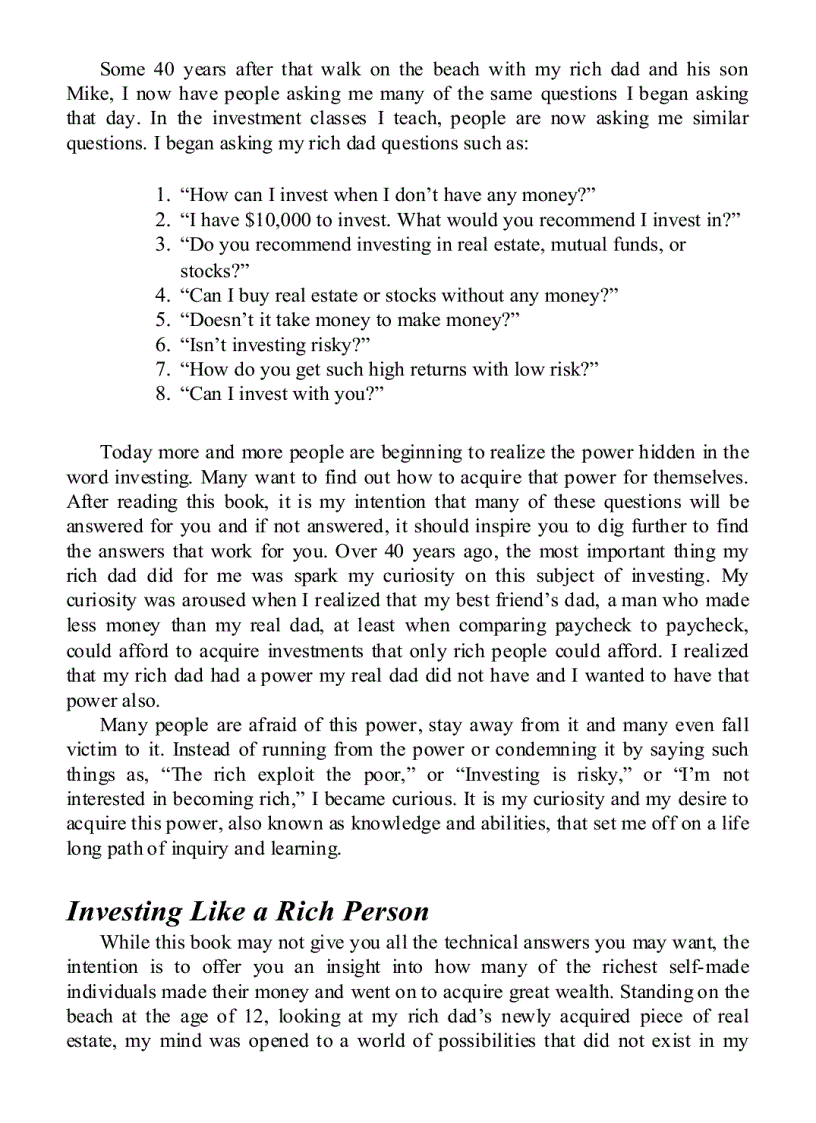 image for page Rich Dad s Guide to Investing Dạy con làm giàu tập 3