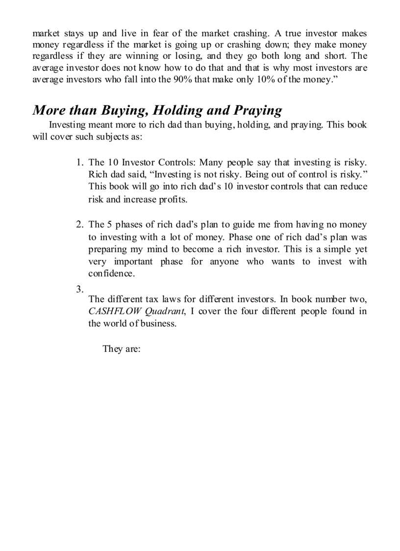 image for page Rich Dad s Guide to Investing Dạy con làm giàu tập 3