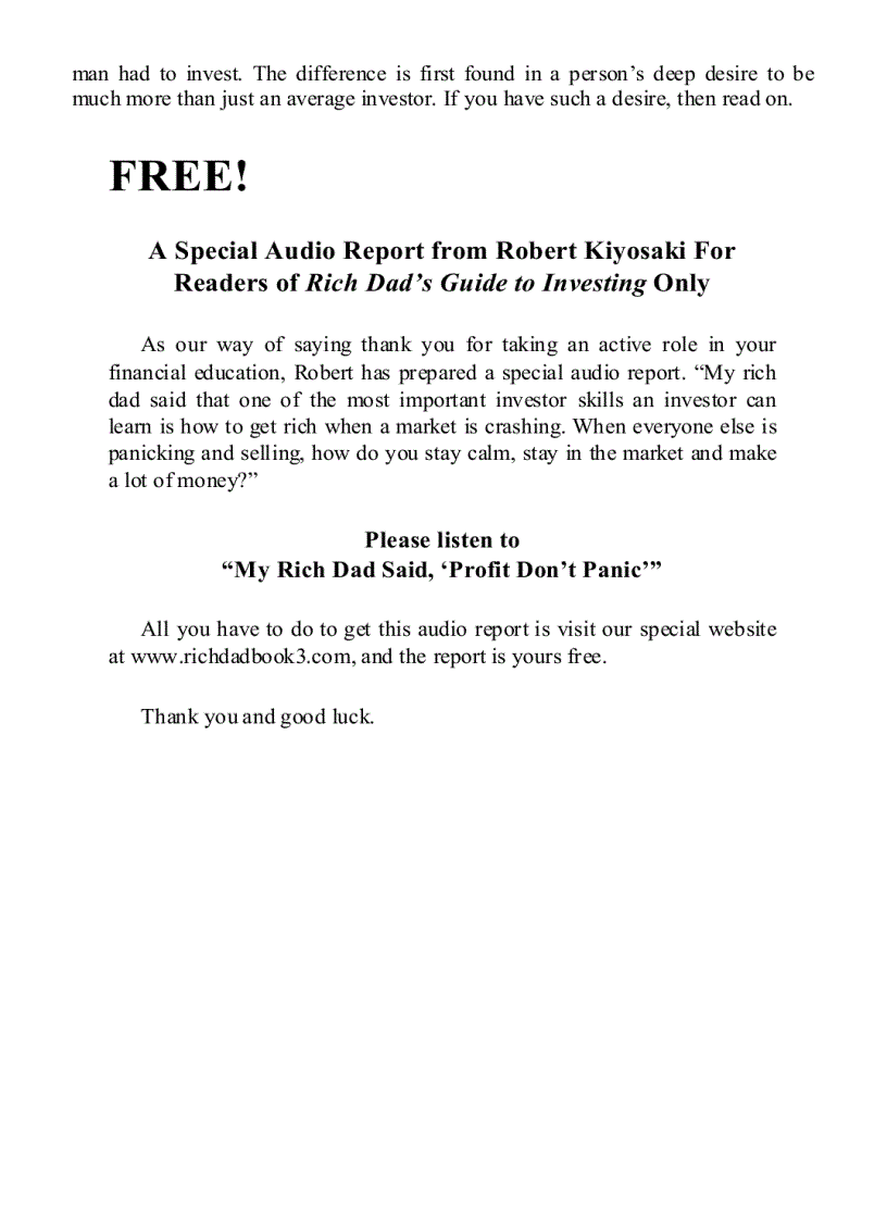 image for page Rich Dad s Guide to Investing Dạy con làm giàu tập 3