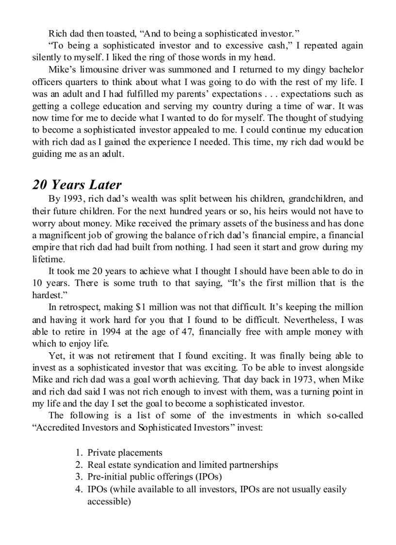 image for page Rich Dad s Guide to Investing Dạy con làm giàu tập 3