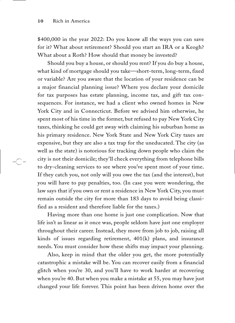 image for page Rich in America Secrets to Creating and Preserving Wealth