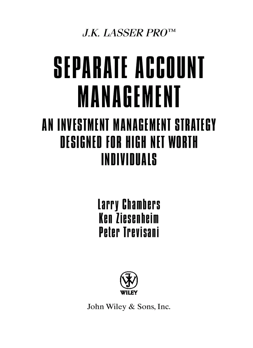 Separate Account Management