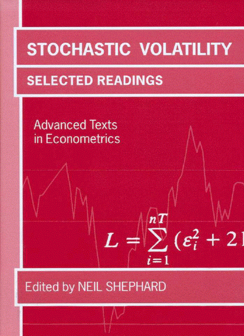Stochastic Volatility Selected Readings Advanced Texts in Econometrics