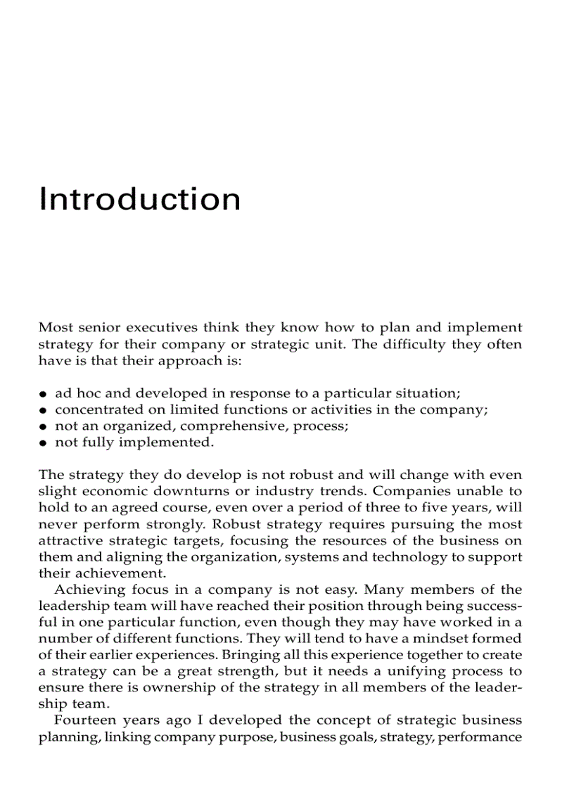 image for page Strategic Business Planning A Dynamic System for Improving Performance Competitive Advantage