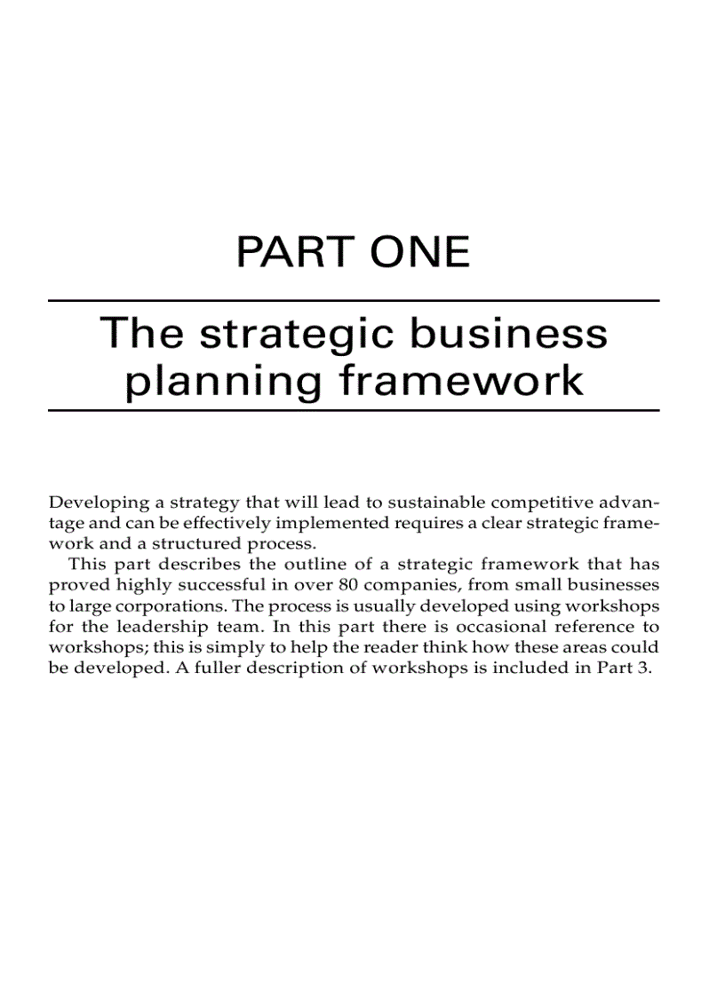 image for page Strategic Business Planning A Dynamic System for Improving Performance Competitive Advantage