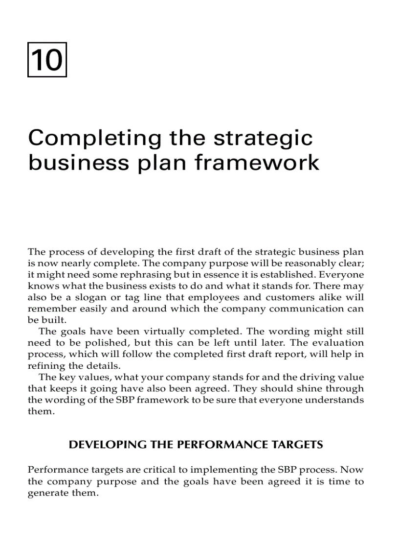 image for page Strategic Business Planning A Dynamic System for Improving Performance Competitive Advantage