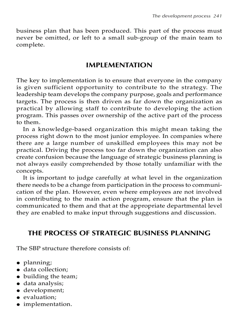image for page Strategic Business Planning A Dynamic System for Improving Performance Competitive Advantage