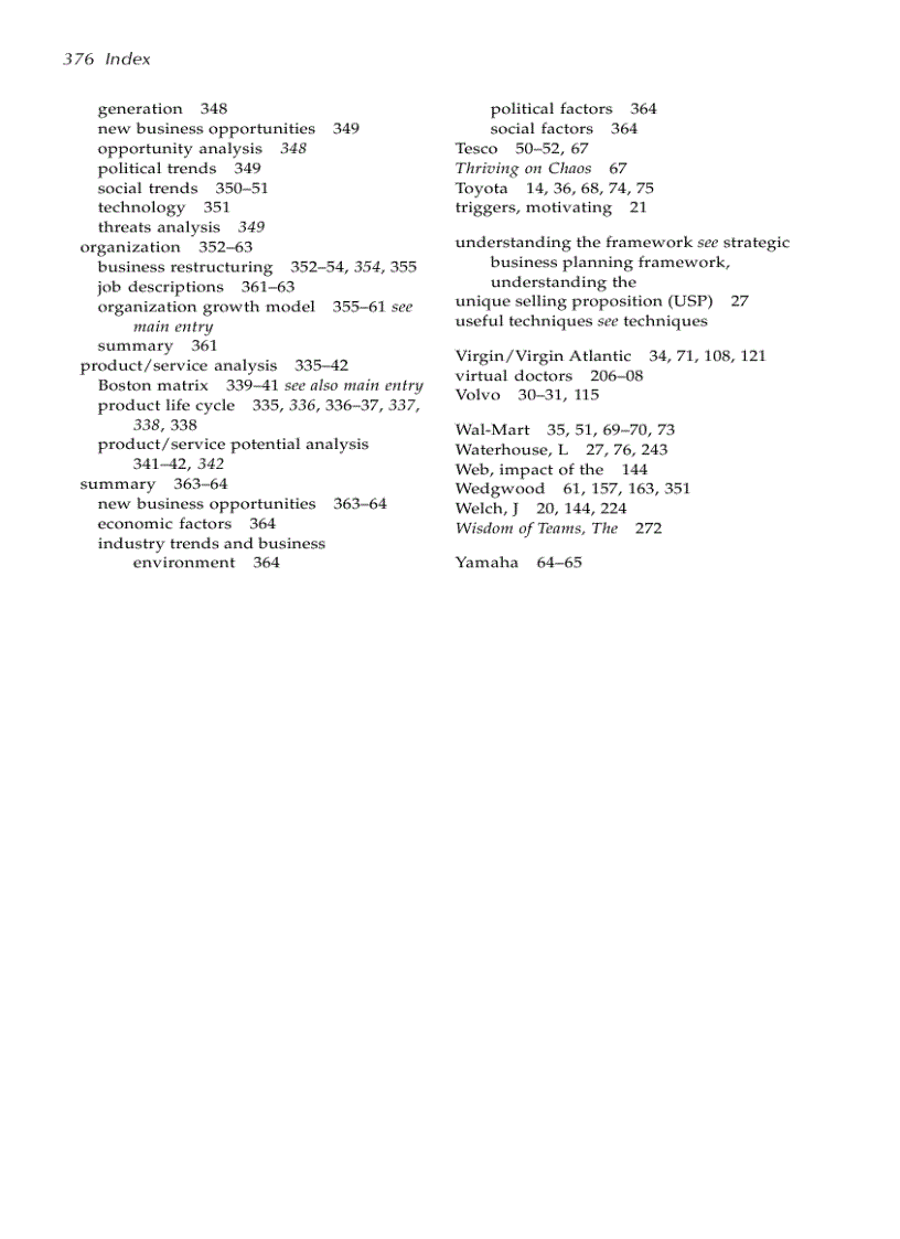image for page Strategic Business Planning A Dynamic System for Improving Performance Competitive Advantage