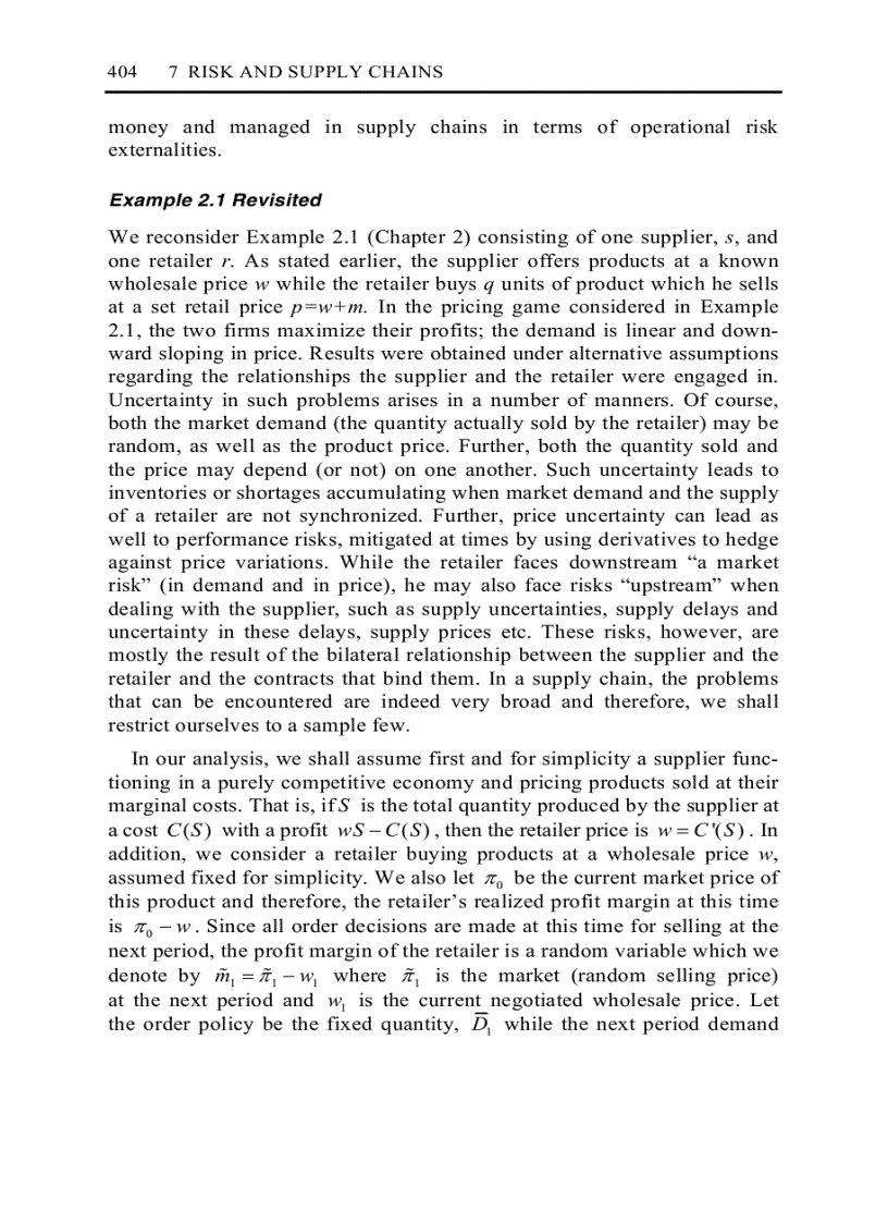 image for page Supply Chain Games Operations Management and Risk Valuation