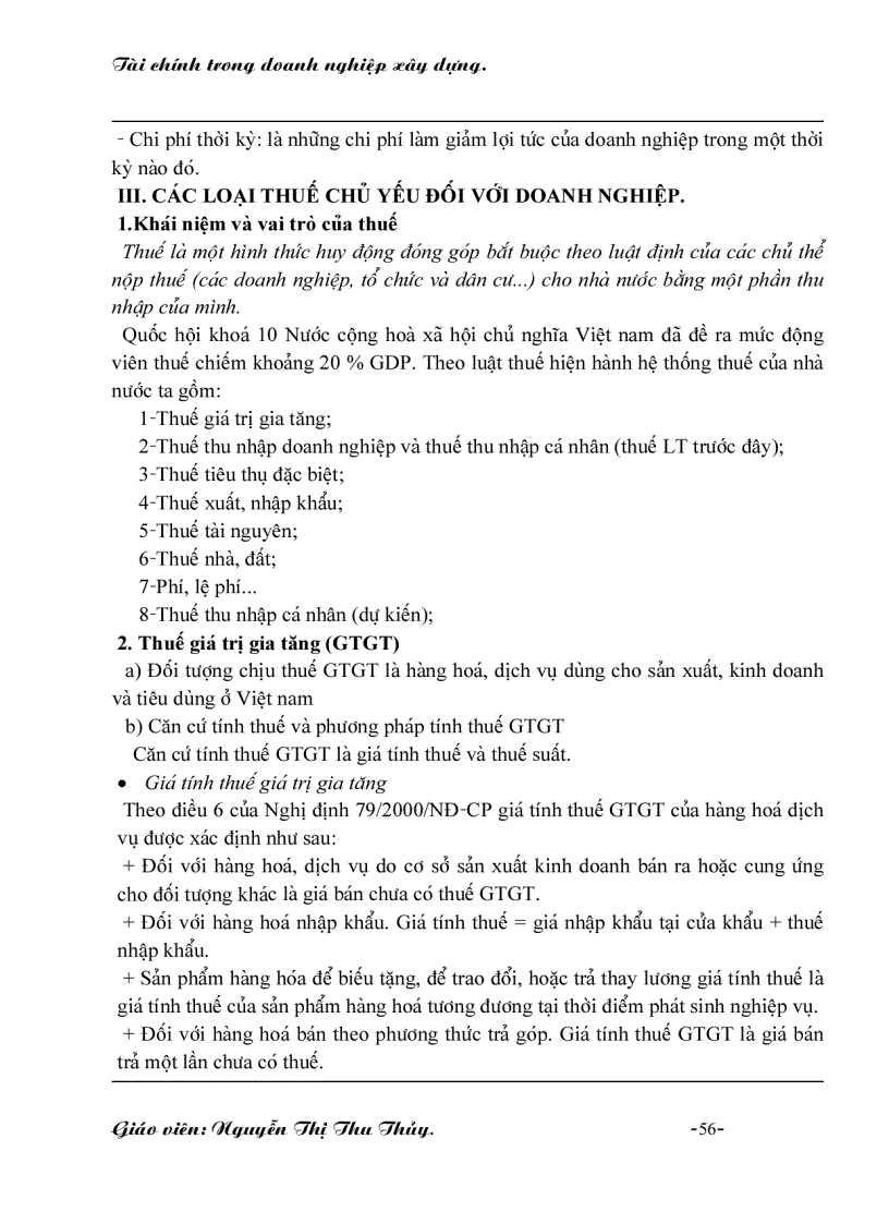 image for page Tài chính trong doanh nghiệp xây dựng