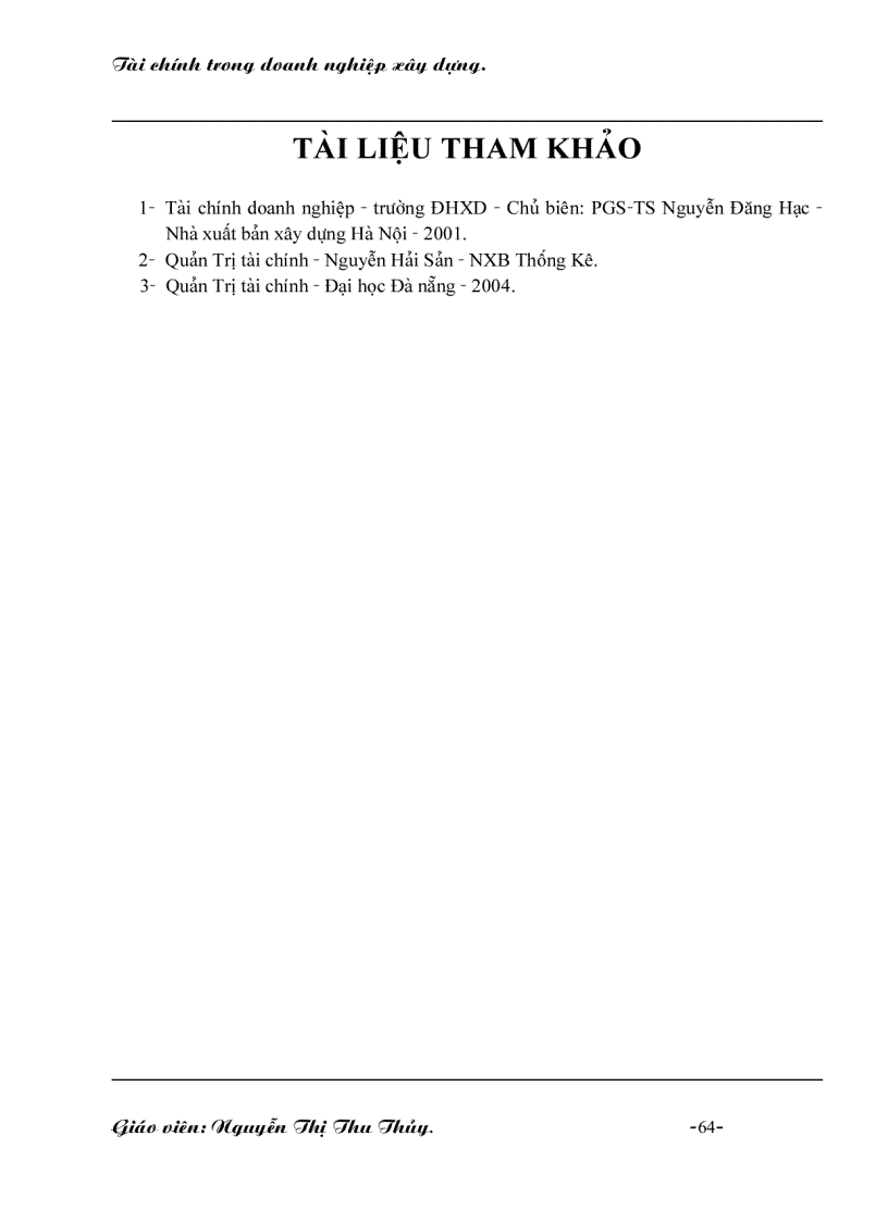 image for page Tài chính trong doanh nghiệp xây dựng