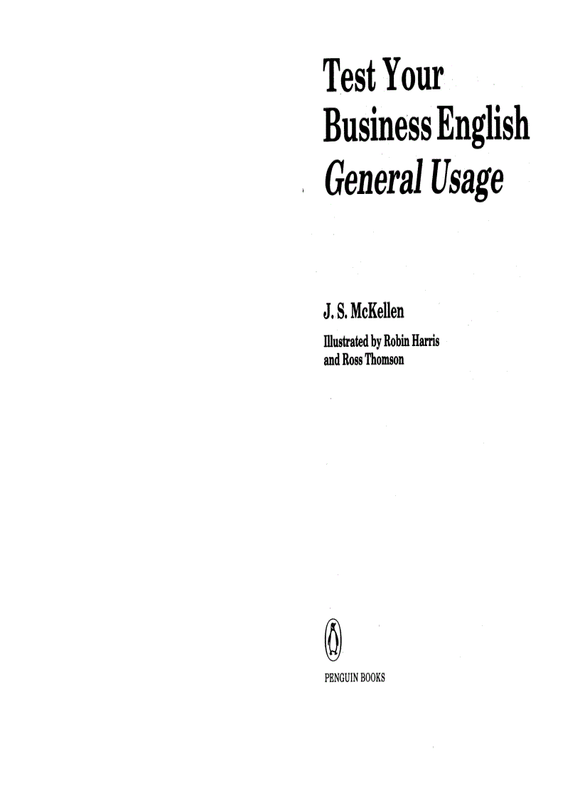 Test Your Business English General Usage
