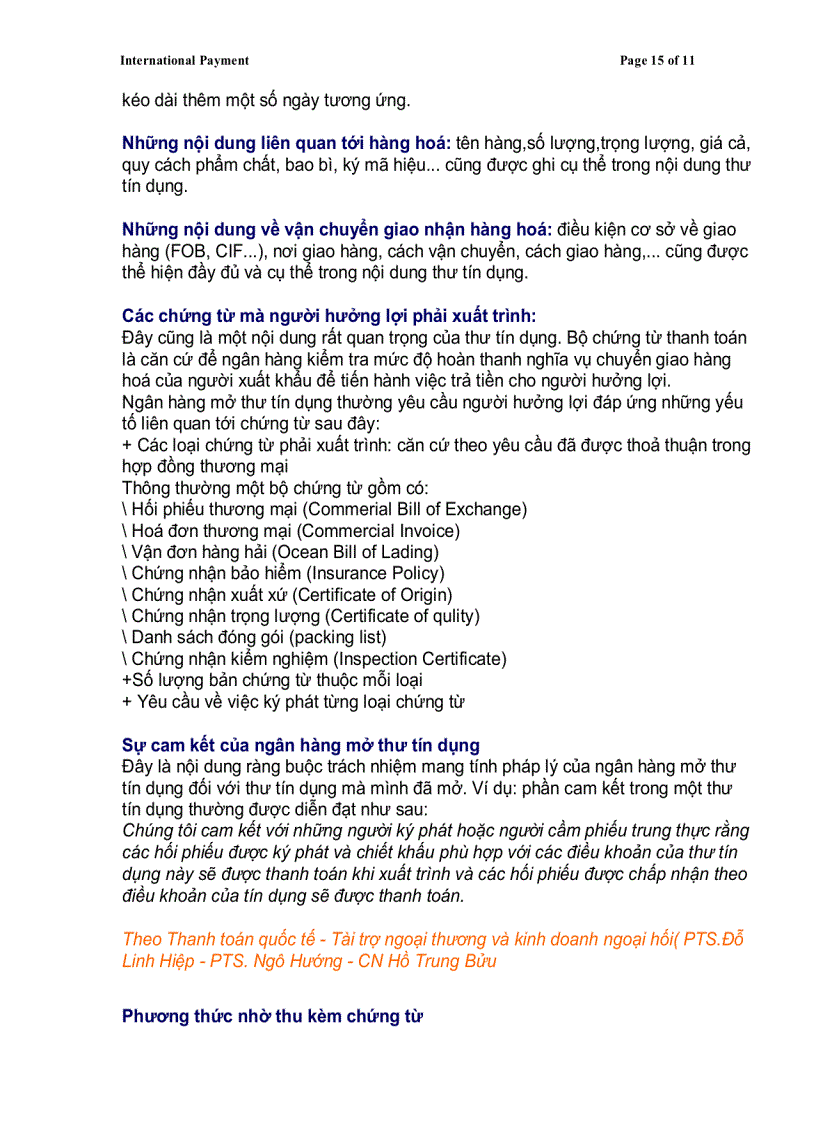 image for page Thanh toán quốc tế