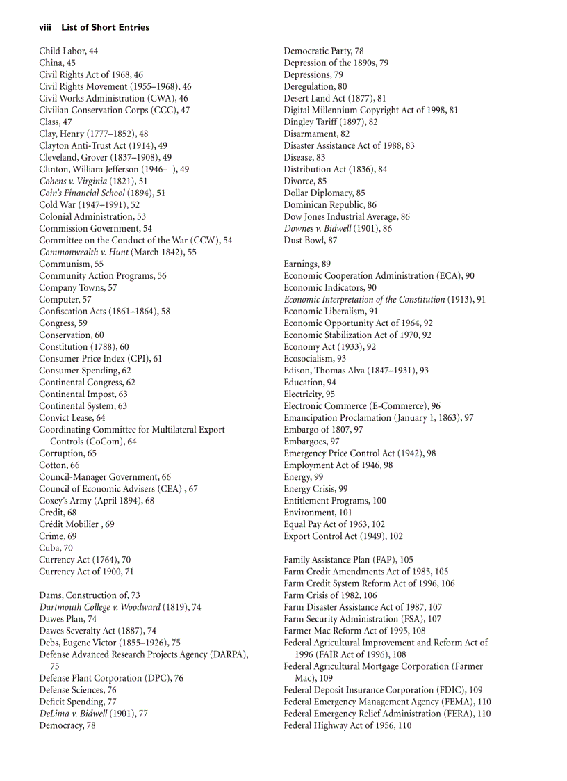 image for page The American Economy A Historical Encyclopedia