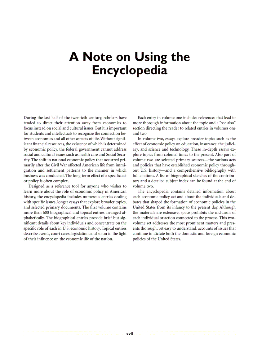 image for page The American Economy A Historical Encyclopedia