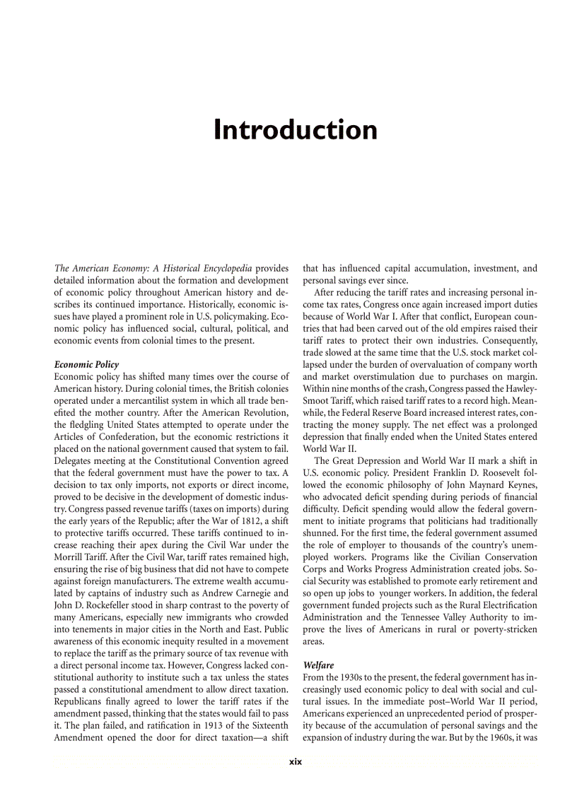 image for page The American Economy A Historical Encyclopedia