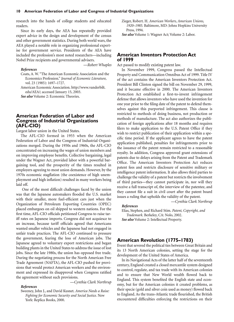 image for page The American Economy A Historical Encyclopedia