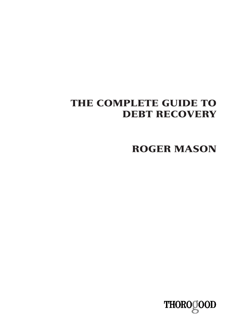 The Complete Guide to Debt Recovery