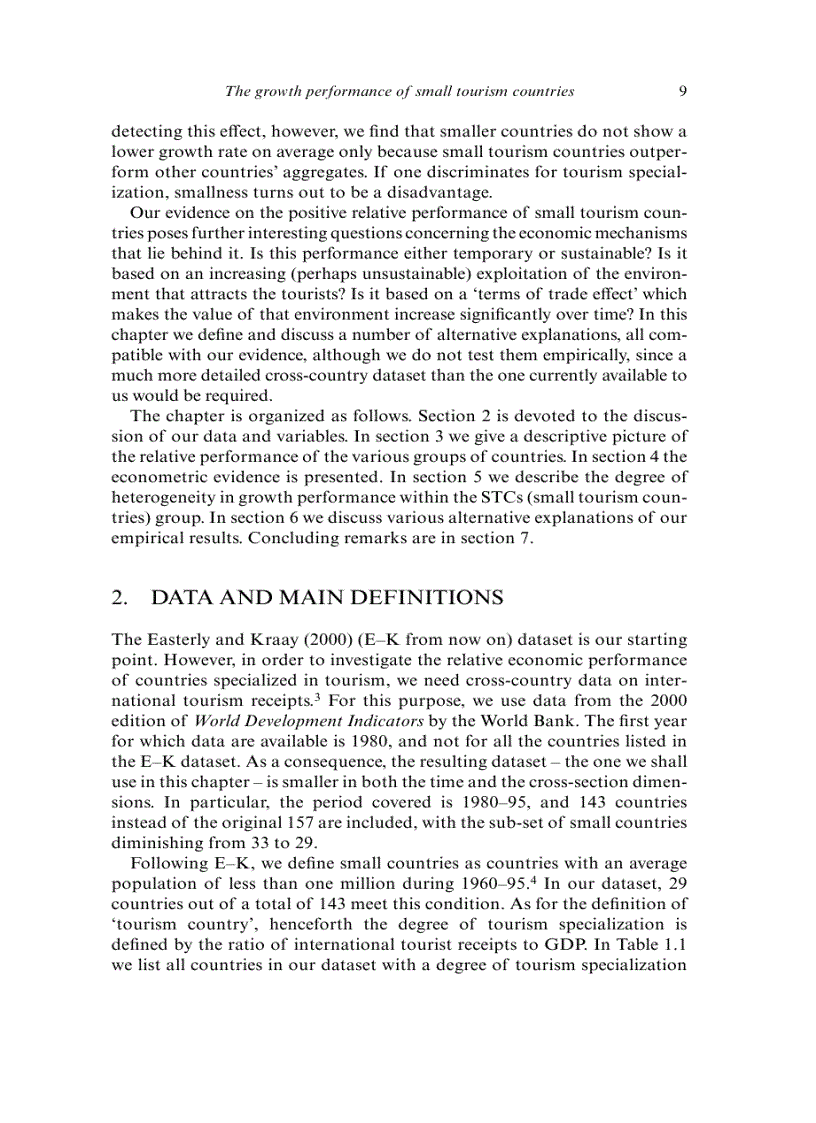 image for page The Economics of Tourism and Sustainable Development