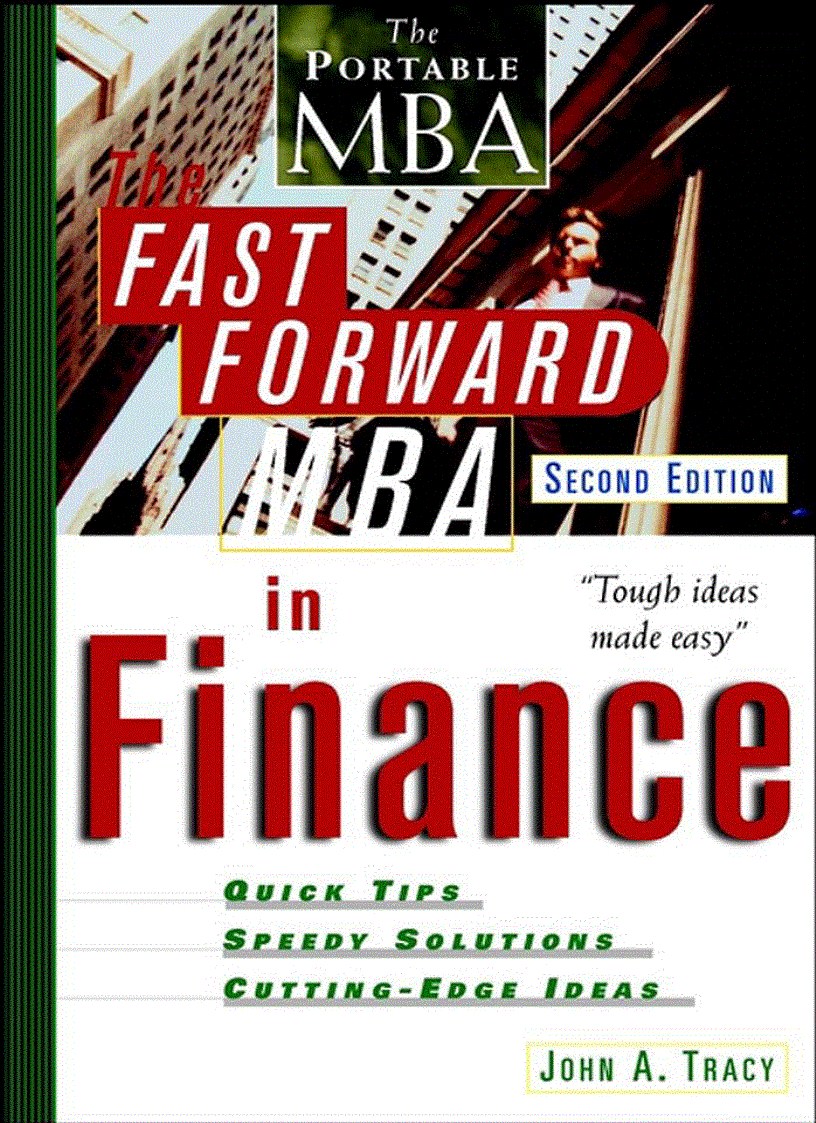 The Fast Forward MBA in Finance Second Edition