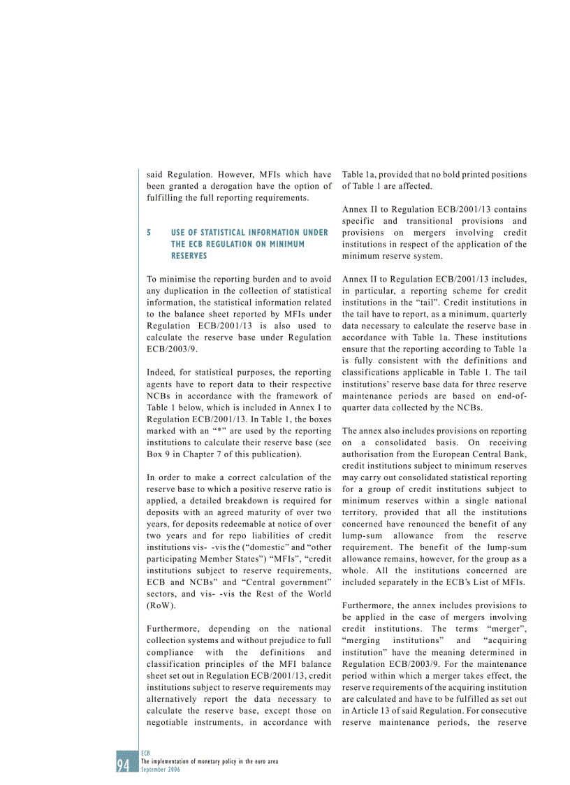 image for page The Implementation of Monetary Policy in The EURO Area