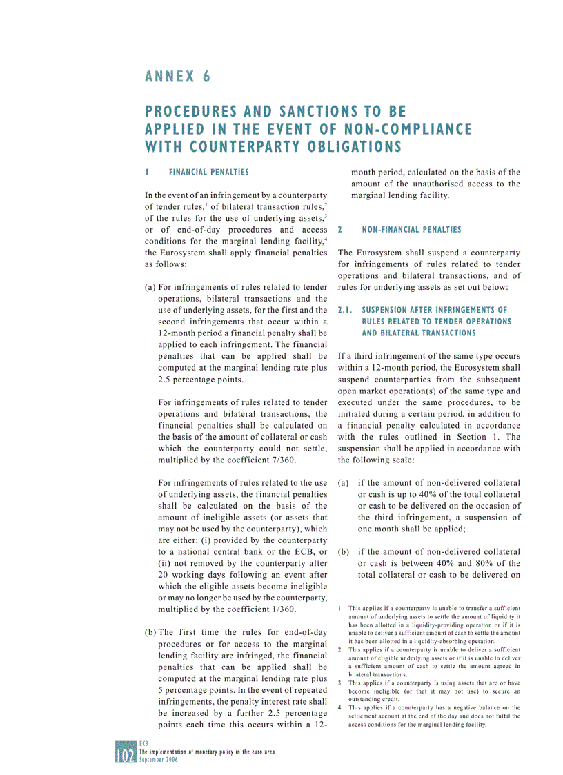 image for page The Implementation of Monetary Policy in The EURO Area