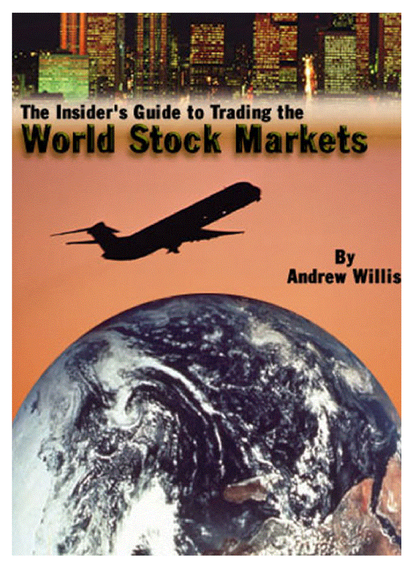 The Insider s Guide to Trading the World Stock Markets