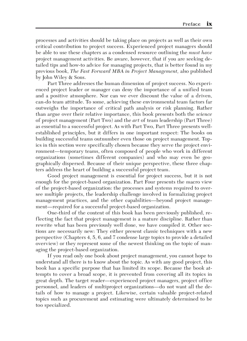 image for page The Portable MBA in Project Management