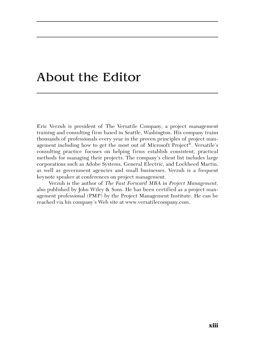 image for page The Portable MBA in Project Management