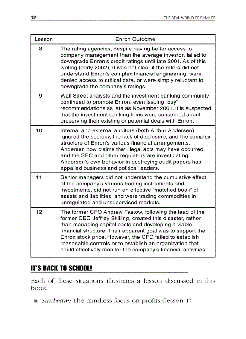 image for page The Real World of Finance 12 Lessons for the 21st Century