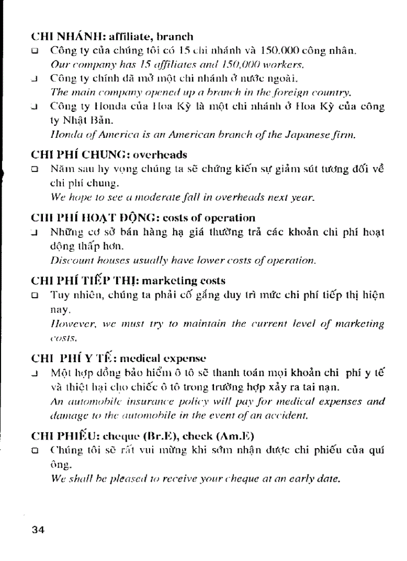 image for page Thuật ngữ kinh tế thương mại Việt Anh