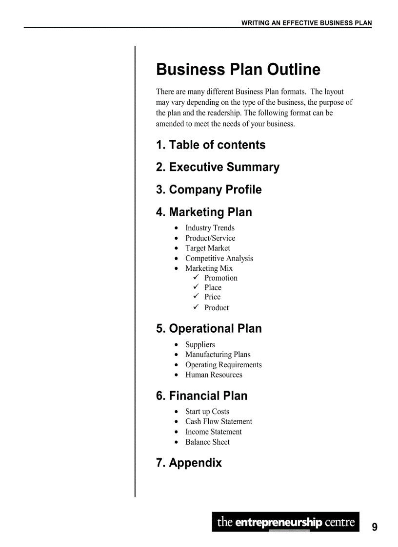image for page Tips and Traps For Writing an Effective Business Plan Tips Traps