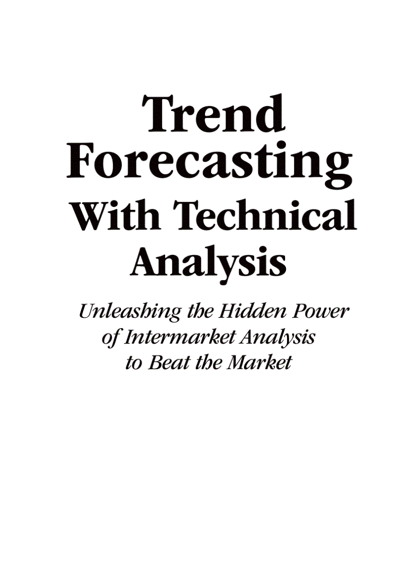image for page Trend Forecasting with Technical Analysis