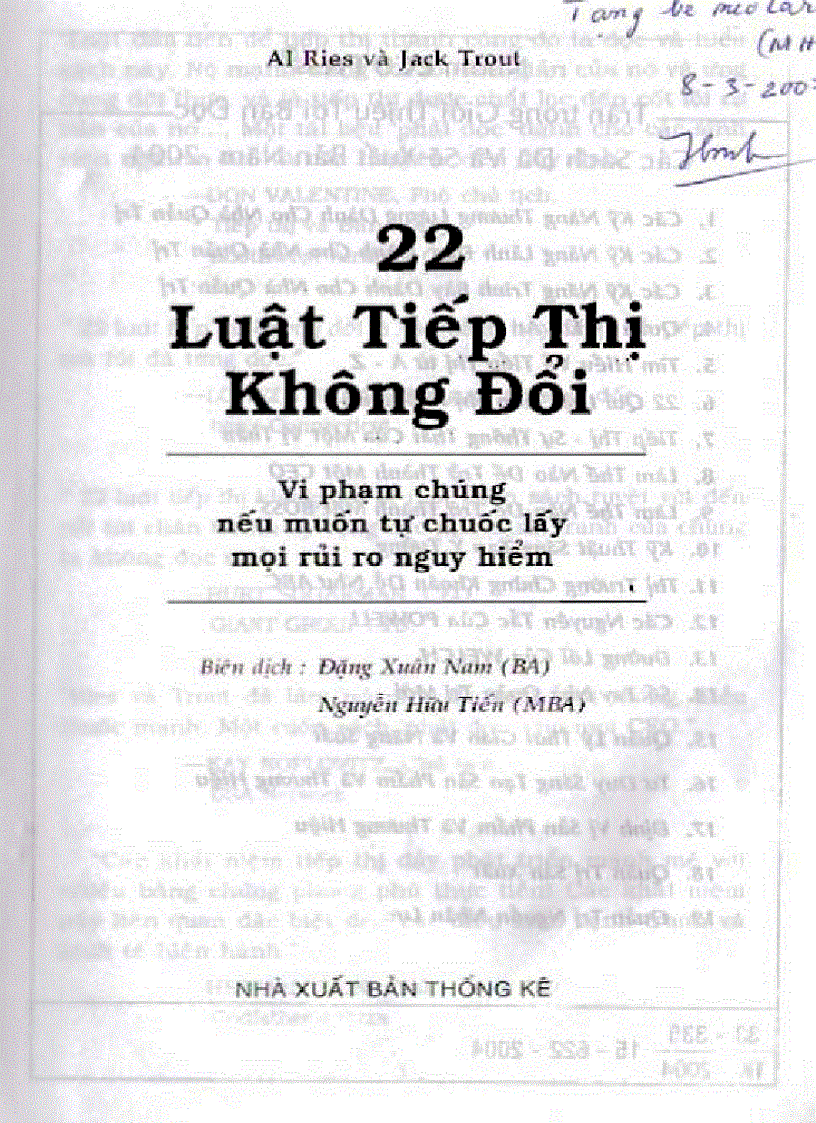 image for page 22 Luật tiếp thị không đổi