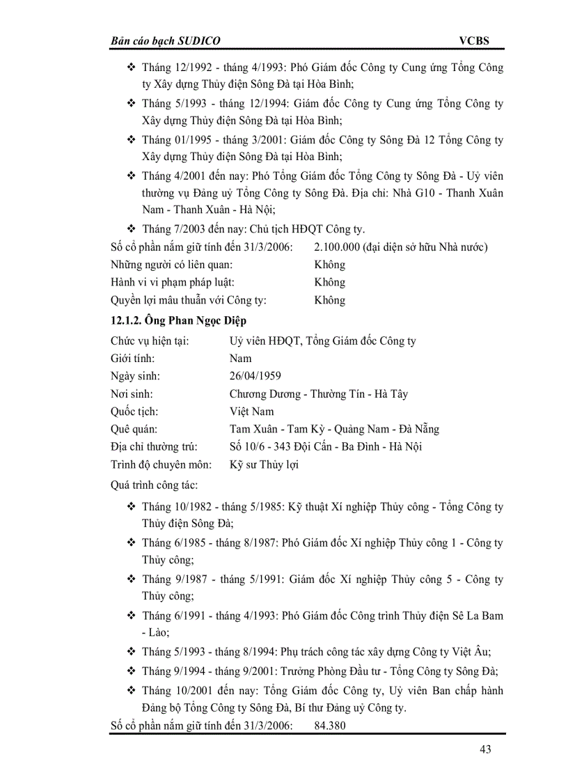 image for page Bản cáo bạch Công ty Cổ phần đầu tư phát triển đô thị Sông Đà