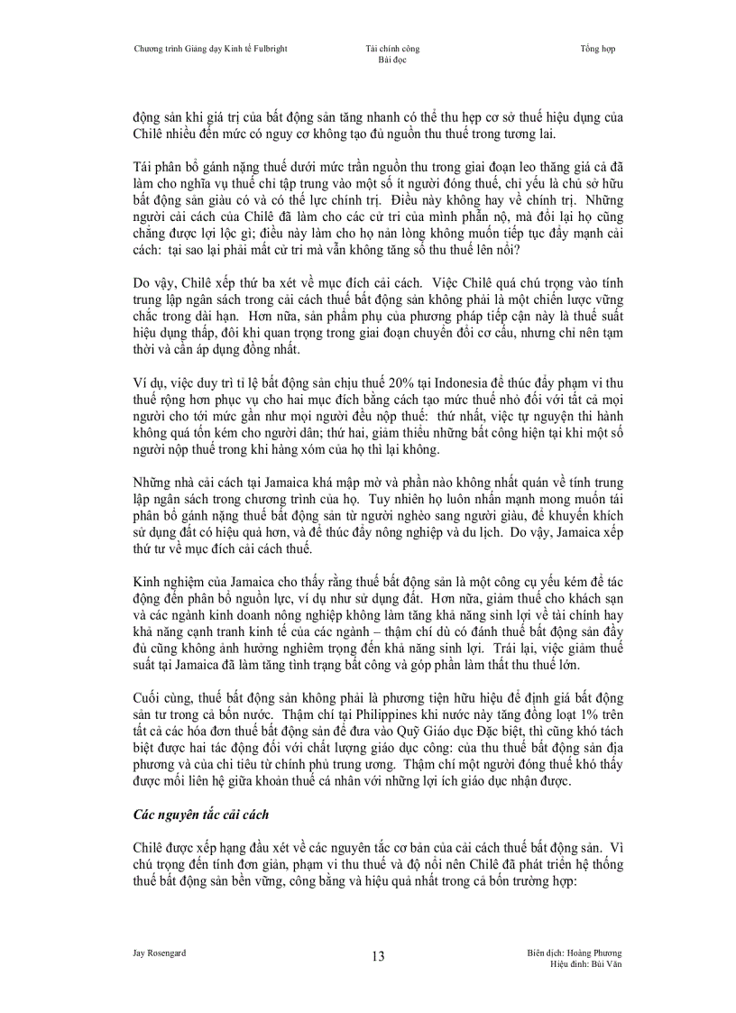 image for page Cải cách thuế bất động sản tại các nước đang phát triển