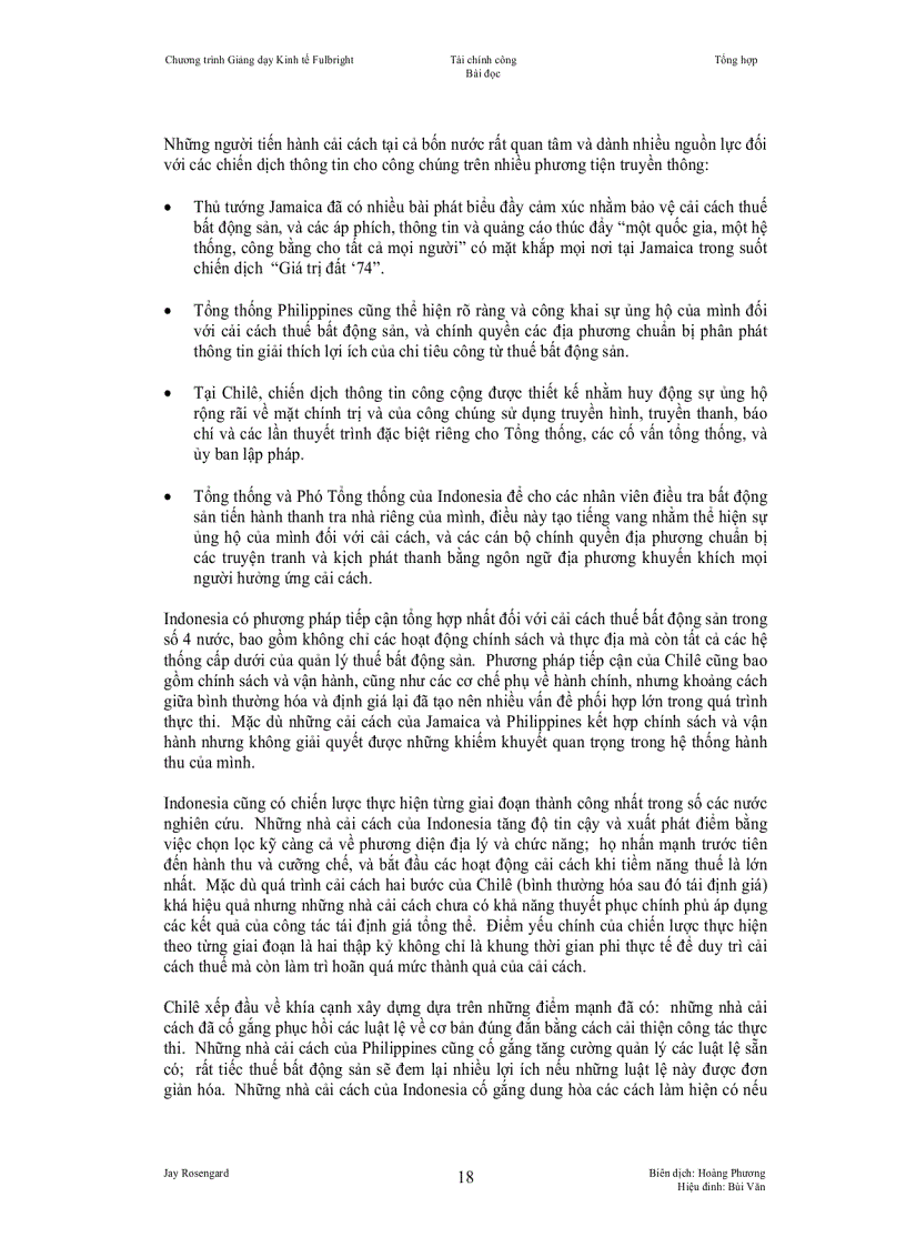 image for page Cải cách thuế bất động sản tại các nước đang phát triển