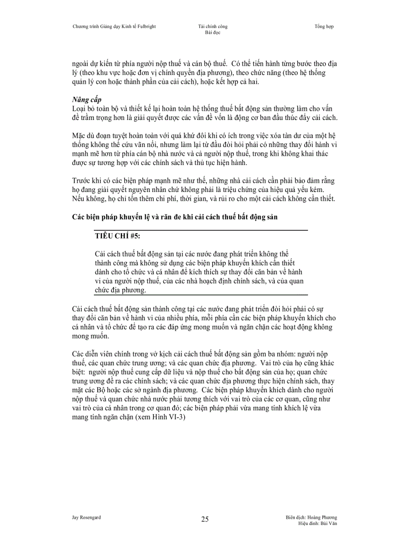 image for page Cải cách thuế bất động sản tại các nước đang phát triển