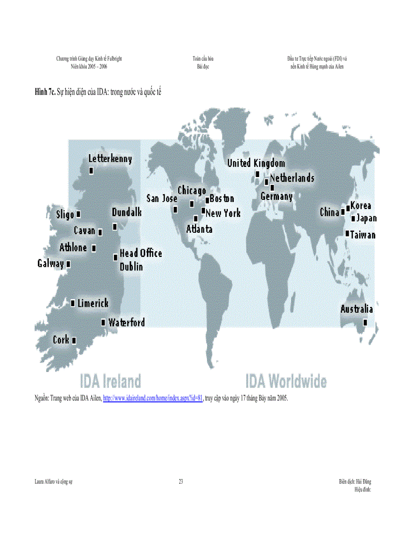 image for page Đầu tư trực tiếp nước ngoài và nền kinh tế hùng mạnh của Ailen